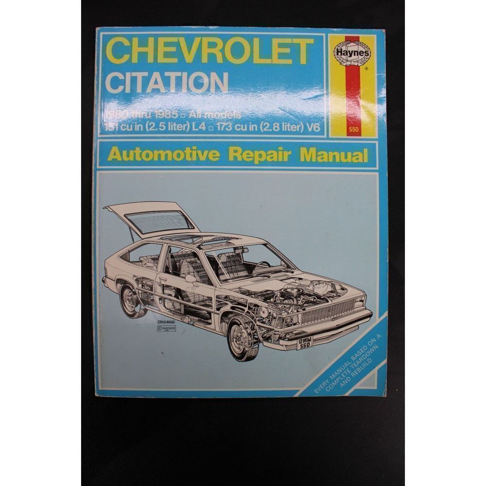 Chevy citation 19 80–85 Haynes manual